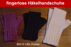 gehäkelte Handschuhe, Häkelhandschuhe