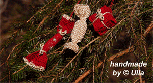 Geschenanhänger gehäkelt